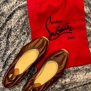 Genuine Christian Louboutin espadrille flats